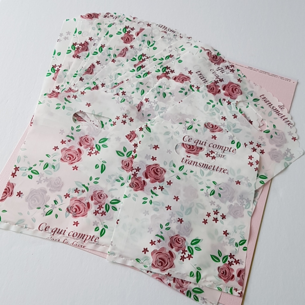 23 pcs Sacs cadeau avec motifs de rose French Loot Bags Favor Bags 5.40x5.75" in
